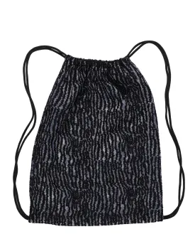 Sheer Textured Pattern Backpack