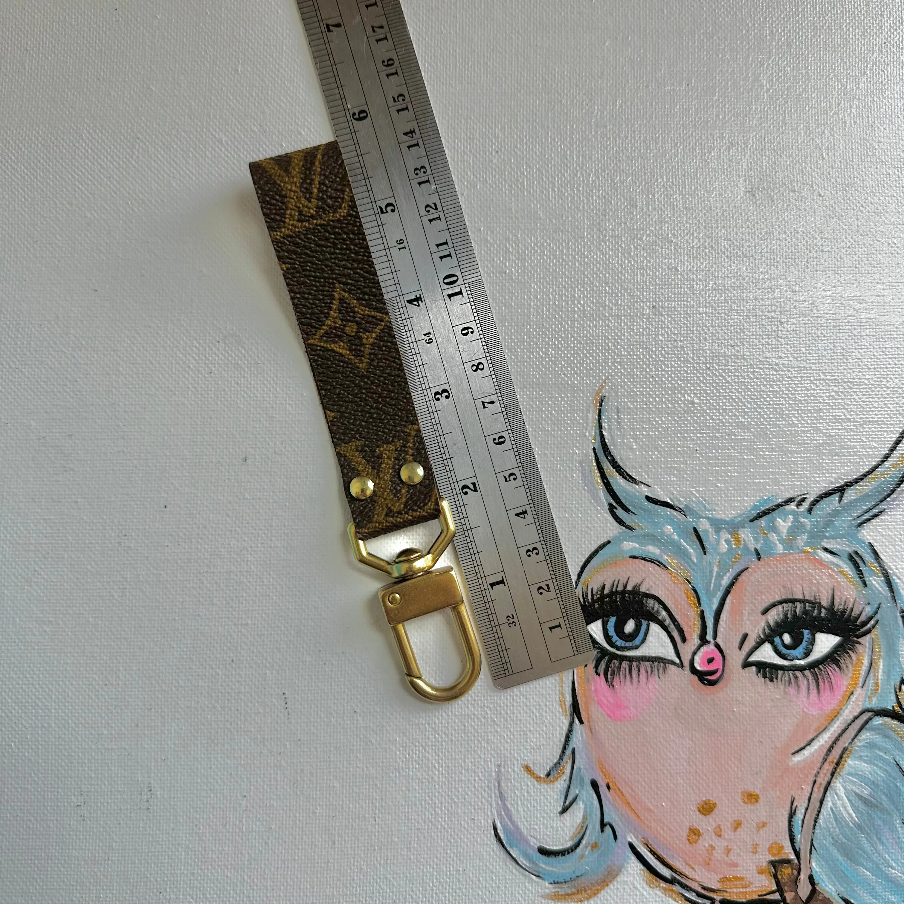 Short LV Monogram Keychain