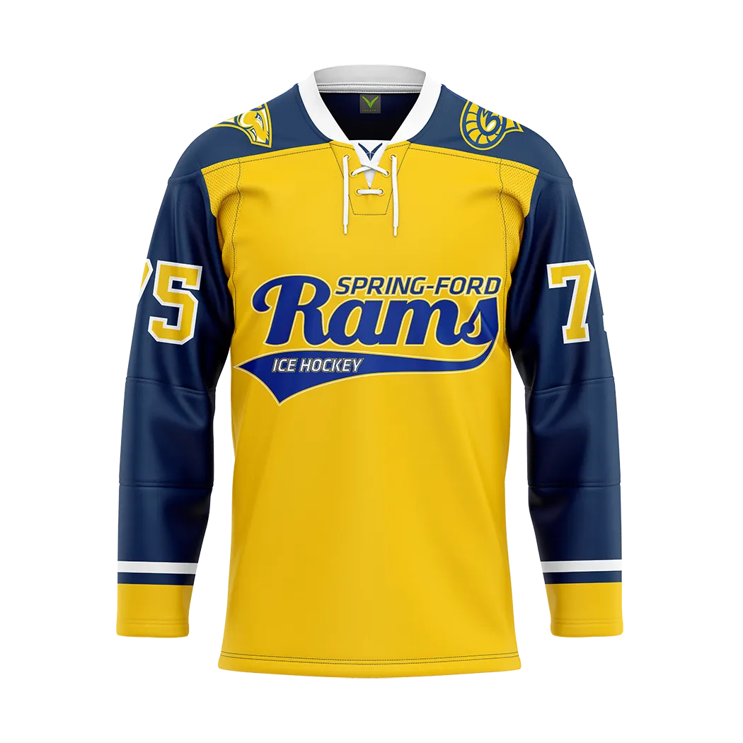 Spring-Ford Custom Authentic Replica Jersey