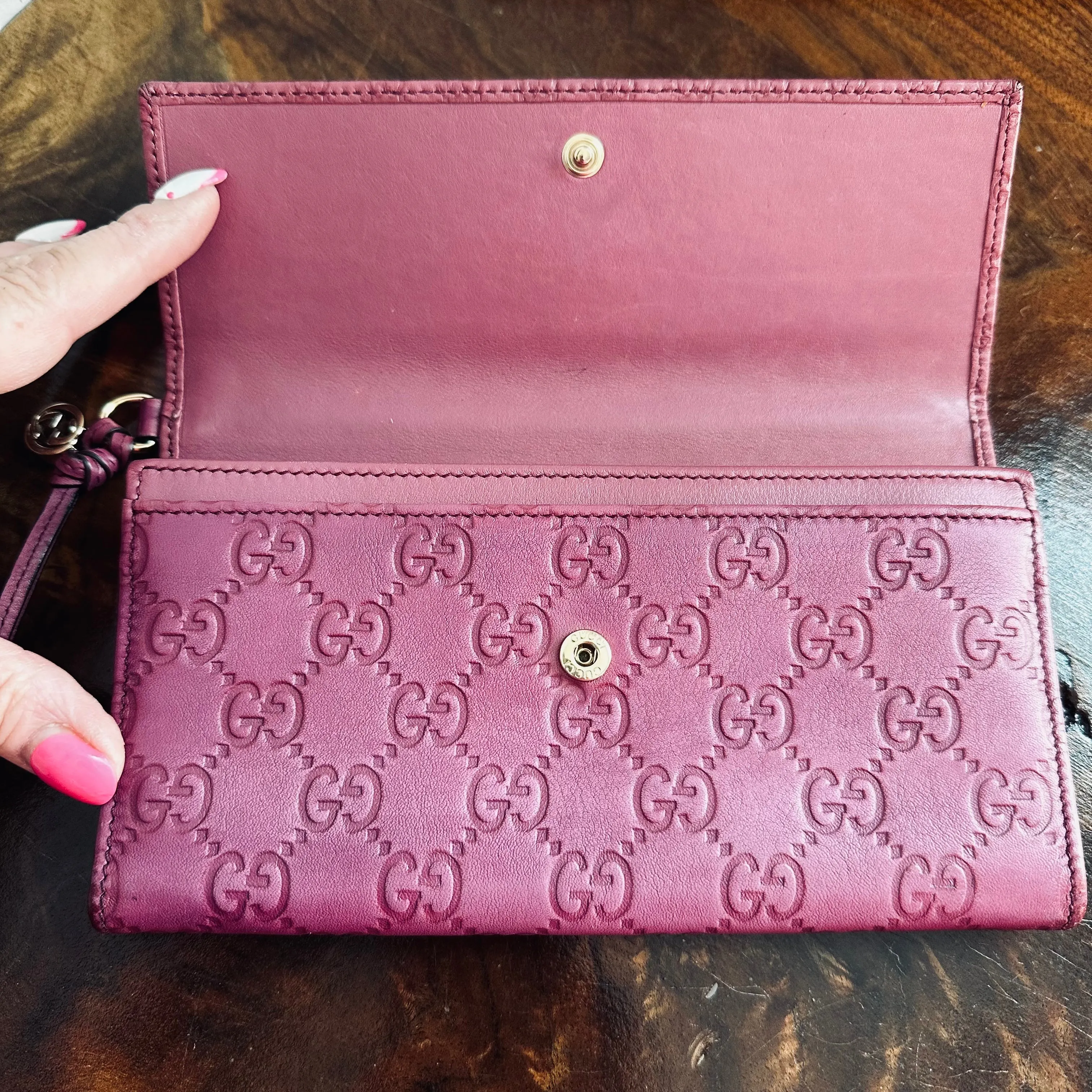 The Junco Wallet/Crossbody - Vintage GG in Purple