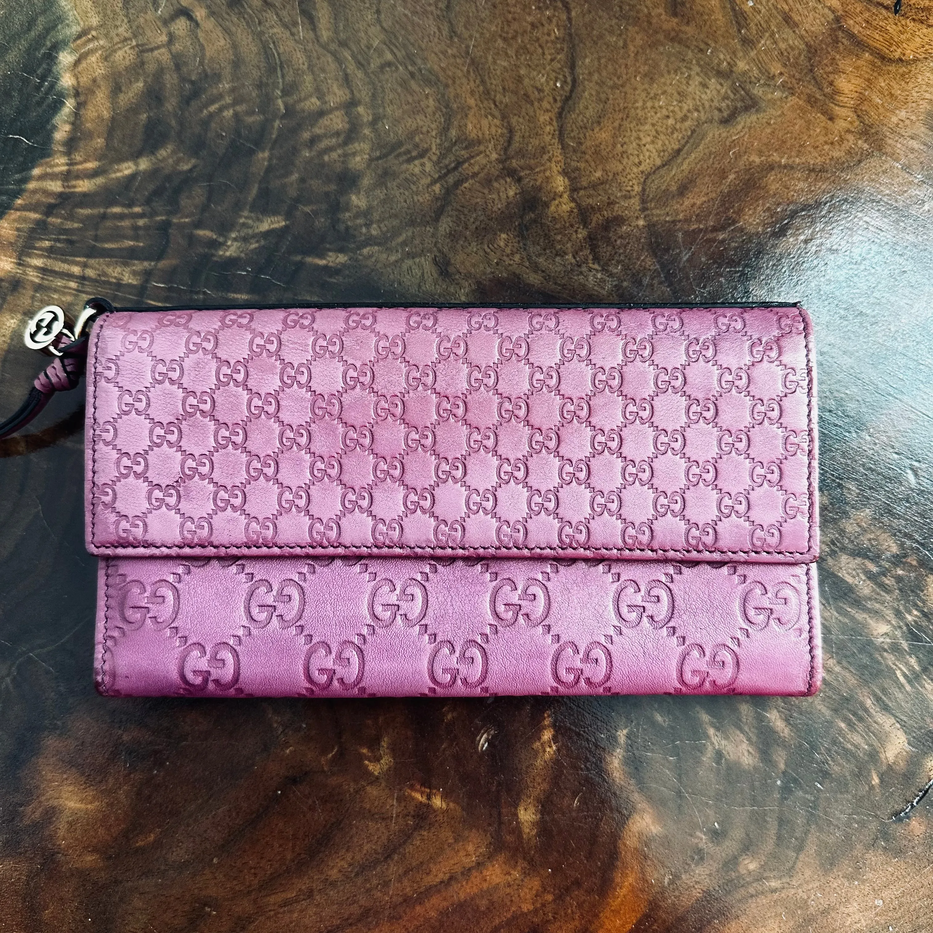 The Junco Wallet/Crossbody - Vintage GG in Purple