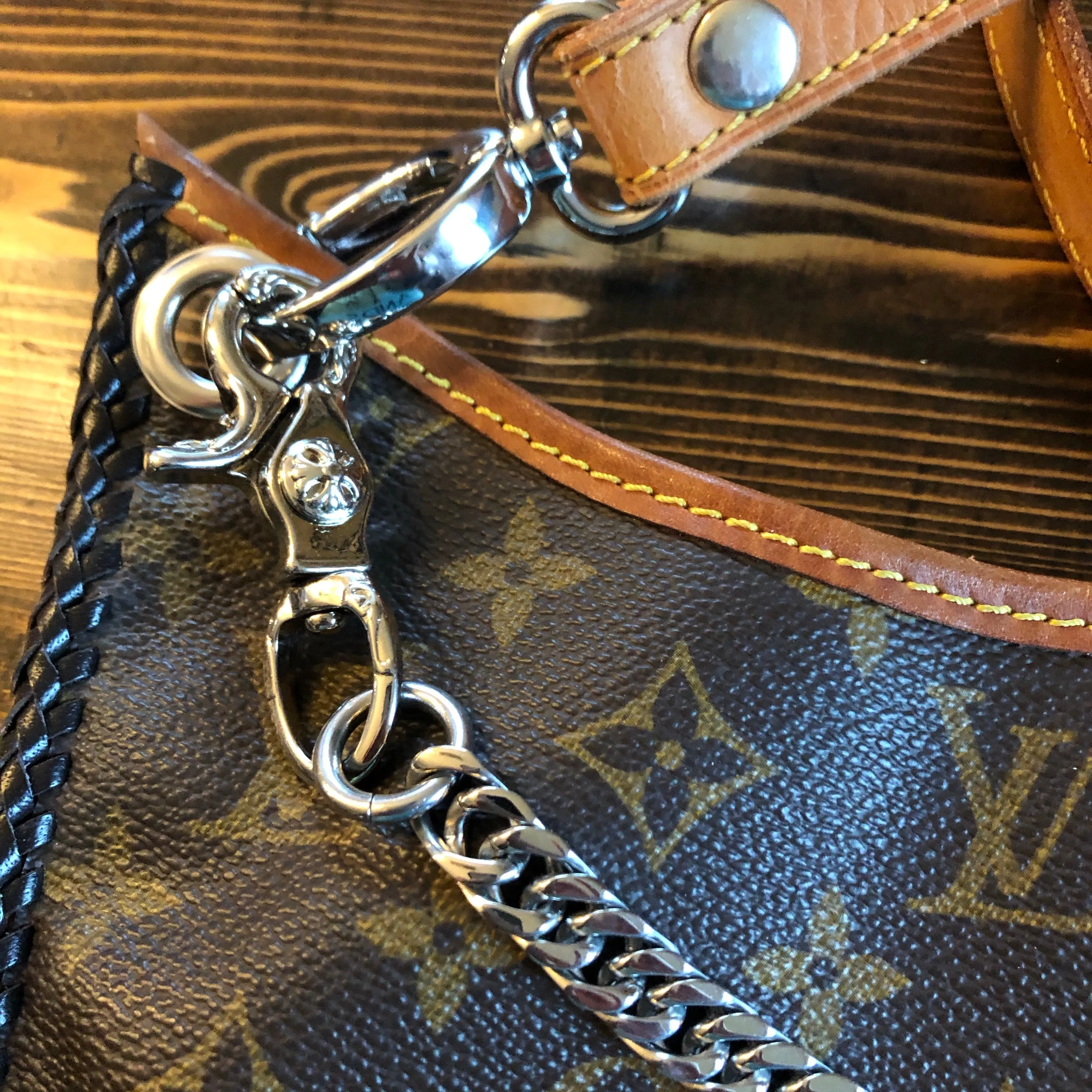 The Peacock - Vintage Monogram Hobo Crossbody