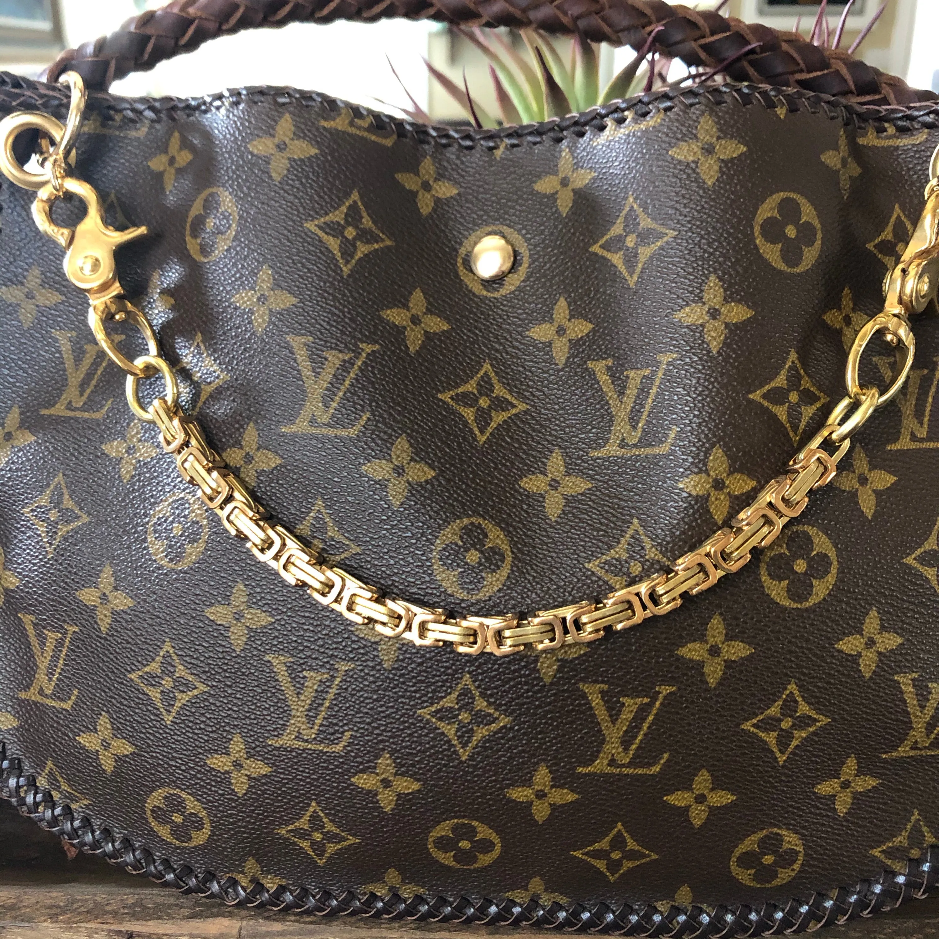 The Peacock - Vintage Monogram Hobo Crossbody