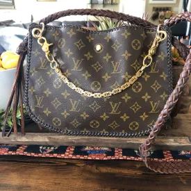 The Peacock - Vintage Monogram Hobo Crossbody