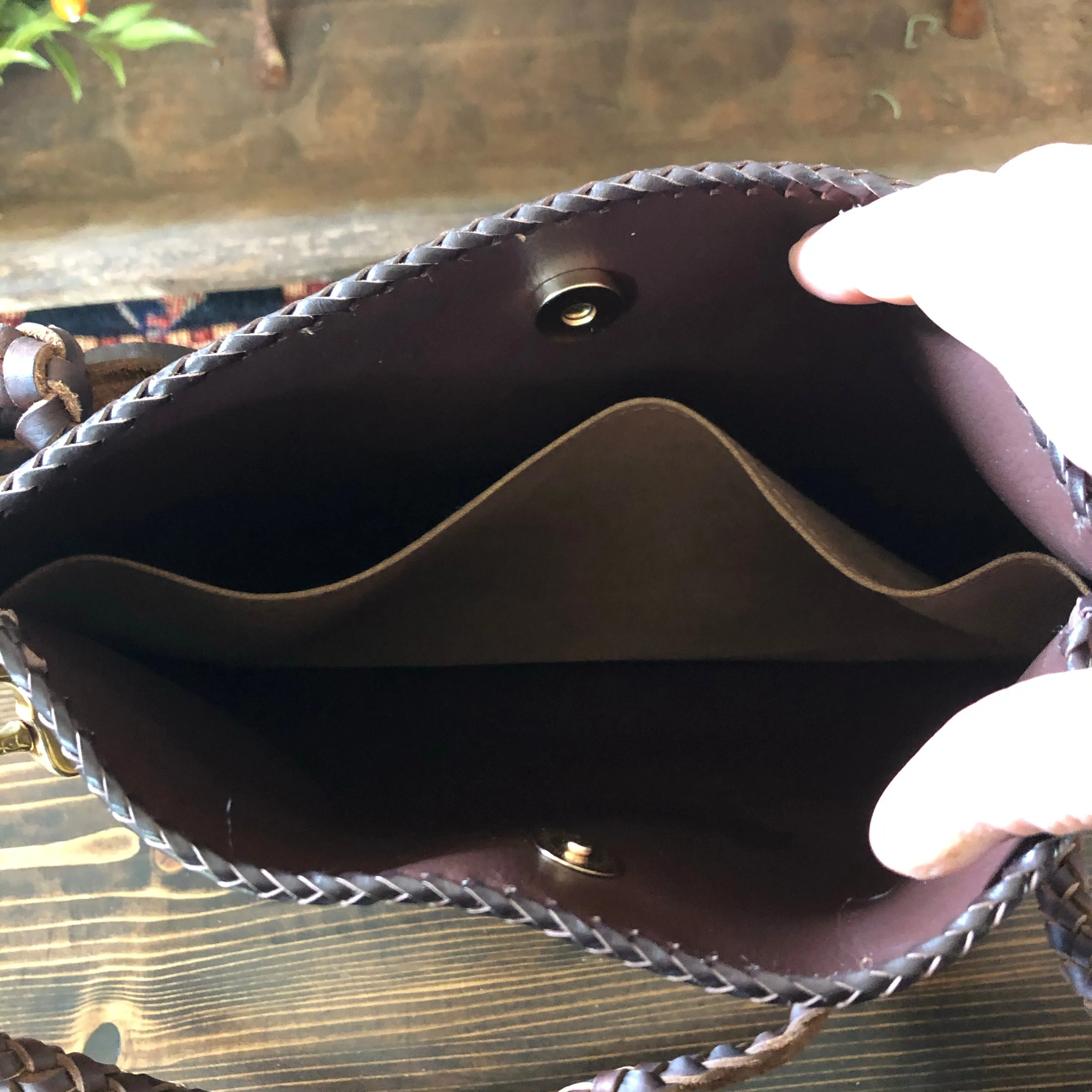 The Peacock - Vintage Monogram Hobo Crossbody