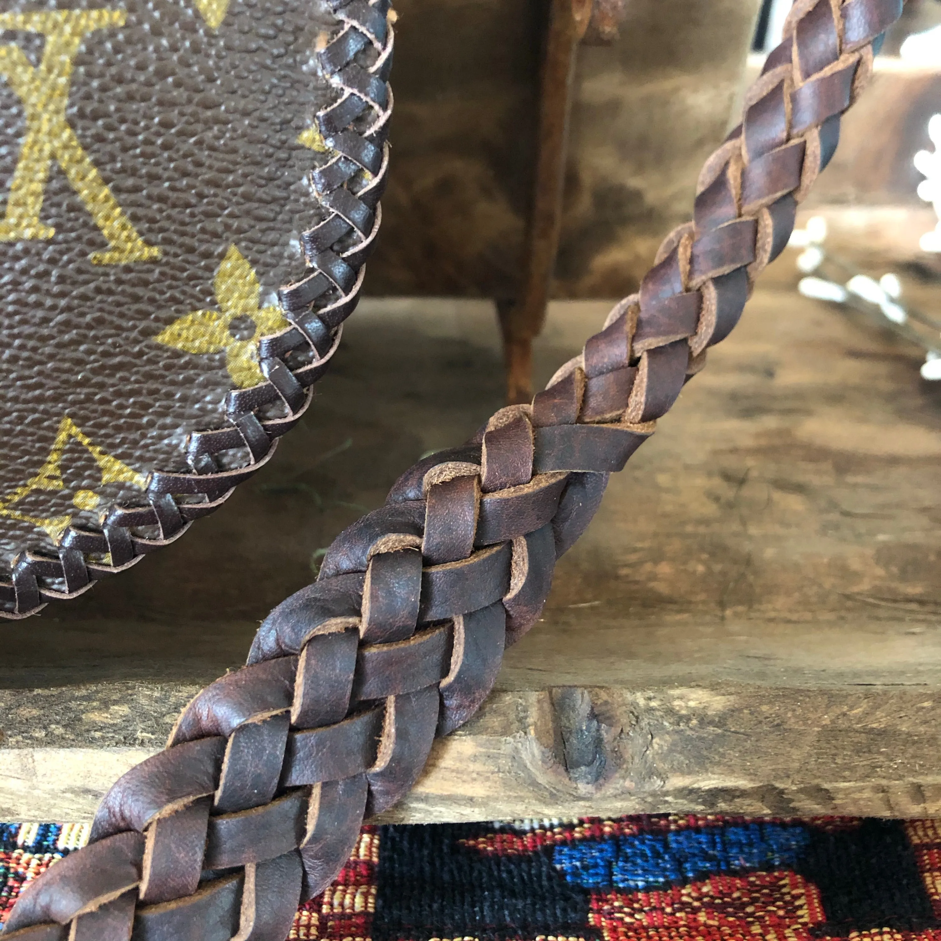 The Peacock - Vintage Monogram Hobo Crossbody