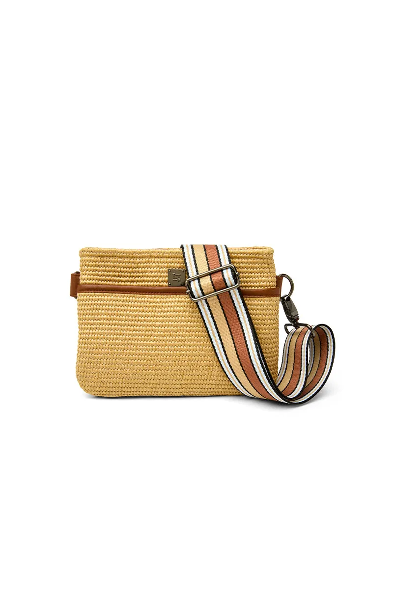 Think Royln Raffia Bum Bag