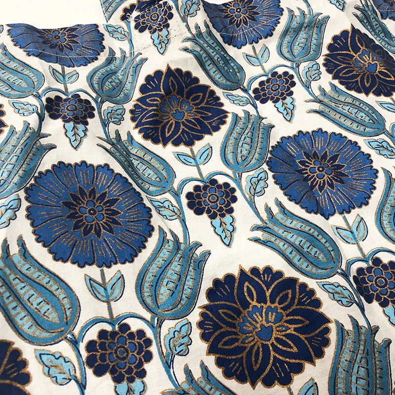 Tote Bag Blue Flower