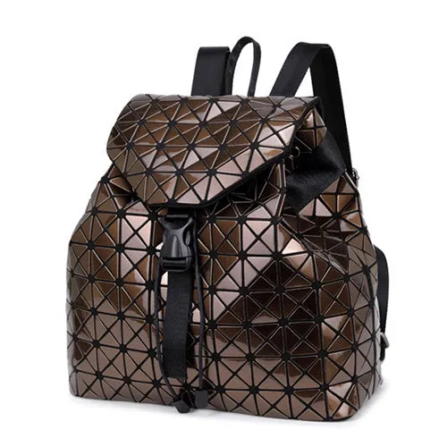 Women Drawstring Bag Holographic Backpack