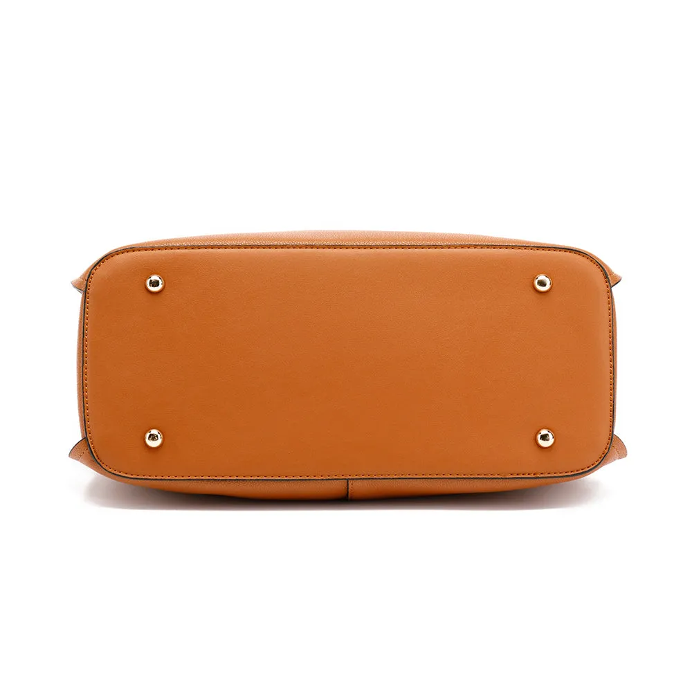 Wooden Handle Satchel