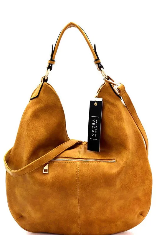 Woven 2-Way Hobo Bag