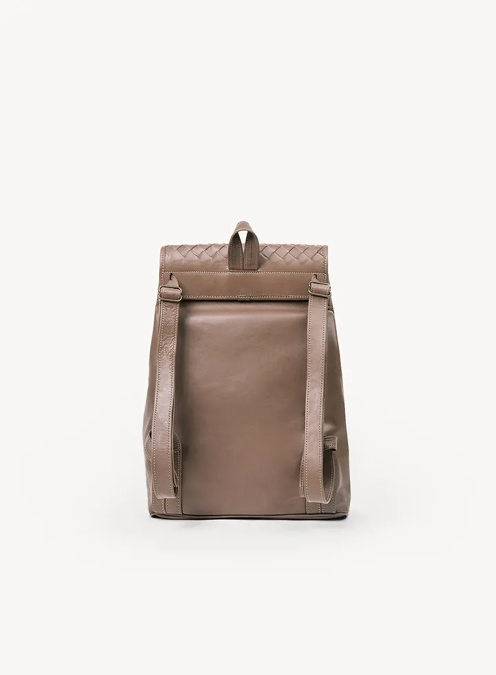 Woven Backpack (Taupe)