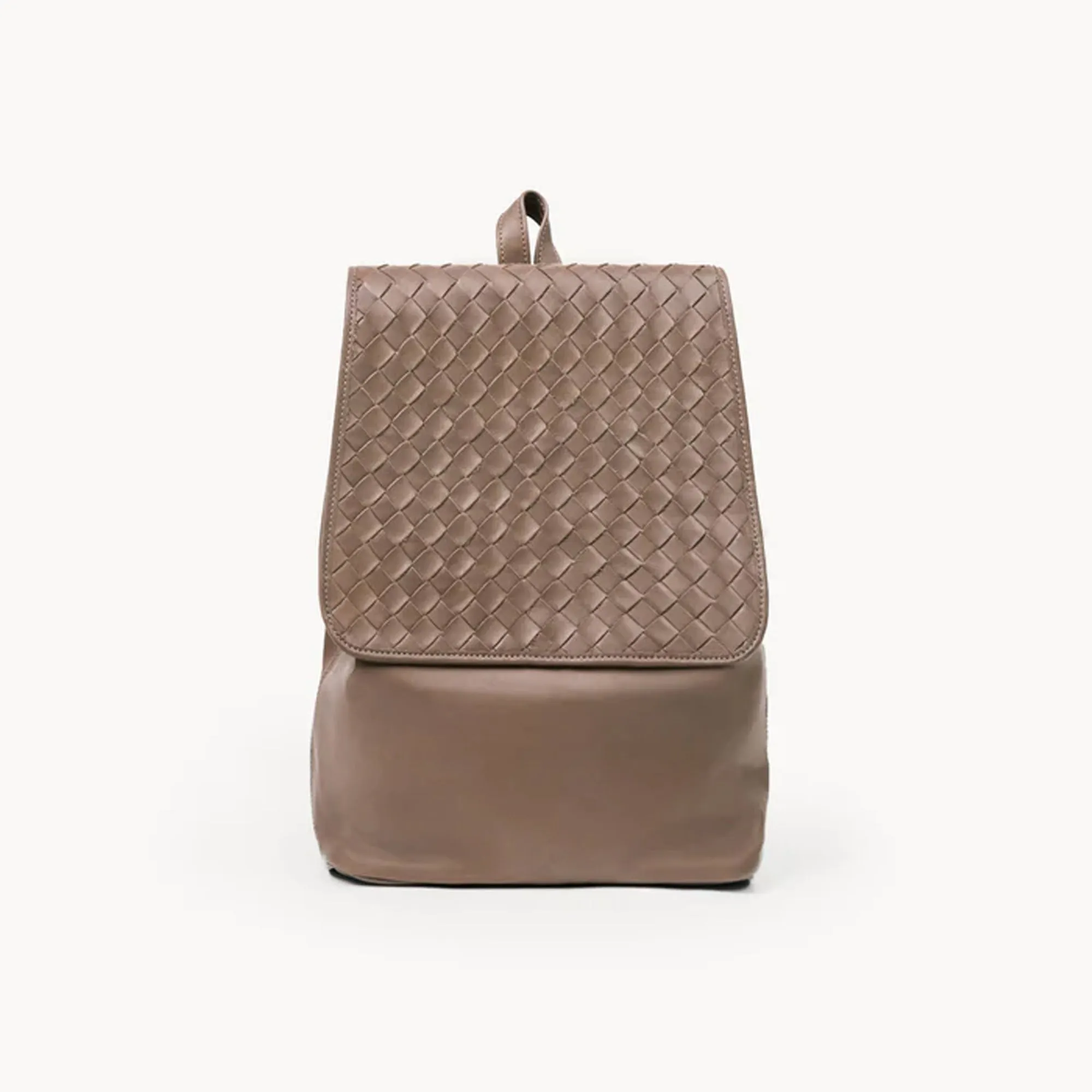 Woven Backpack (Taupe)